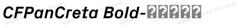 CFPanCreta Bold字体转换